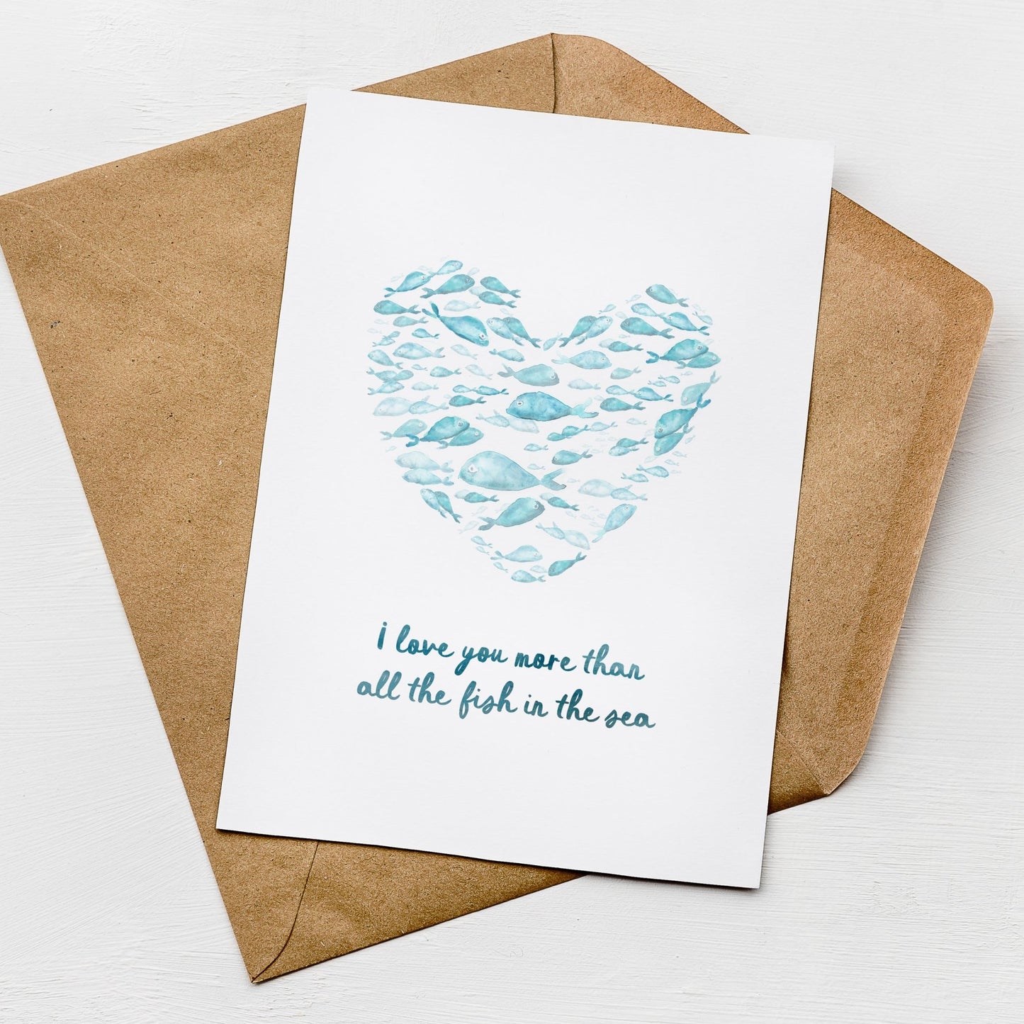 Fish in the Sea Card - Cards - Moon Rock Prints