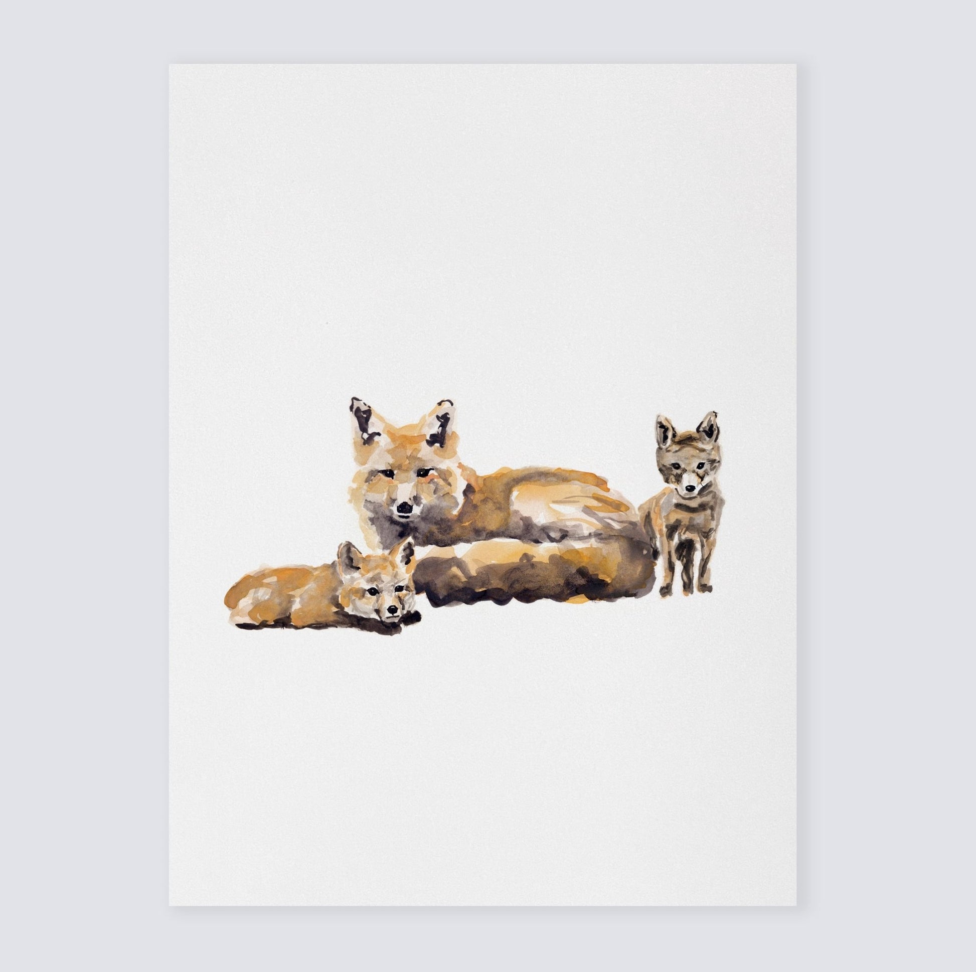 Twin Boy Fox Art Nursery Decor