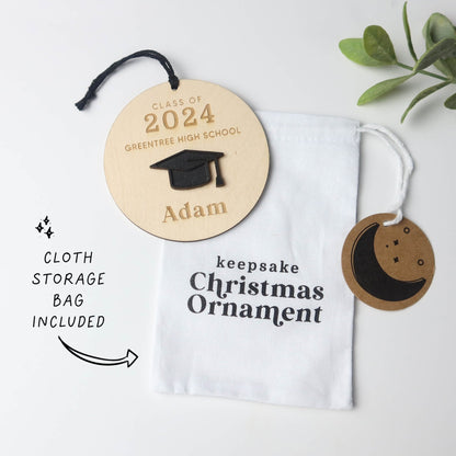 Graduation Ornament Personalized - Holiday Ornaments - Moon Rock Prints
