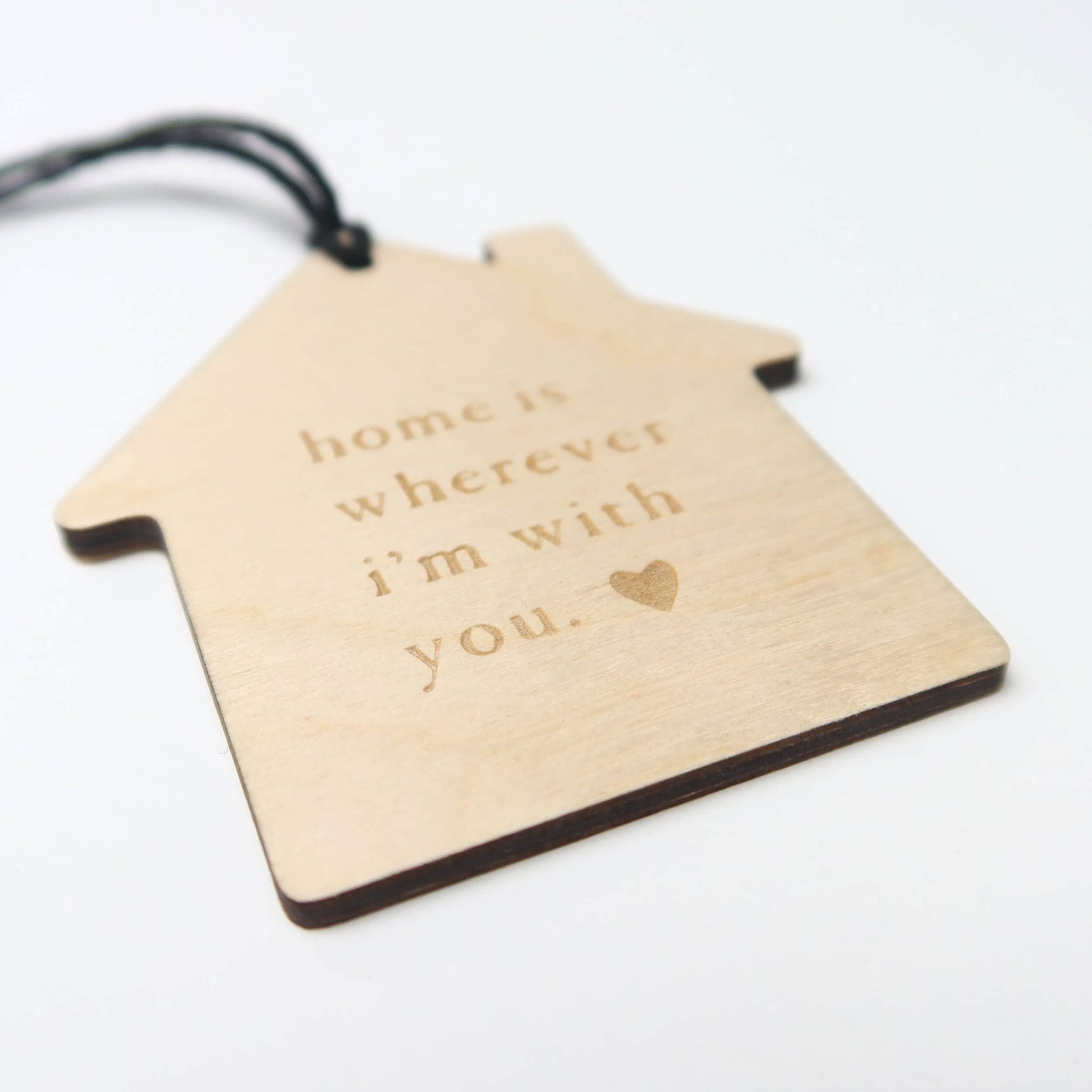 Home is Wherever I'm With You Ornament - Holiday Ornaments - Moon Rock Prints