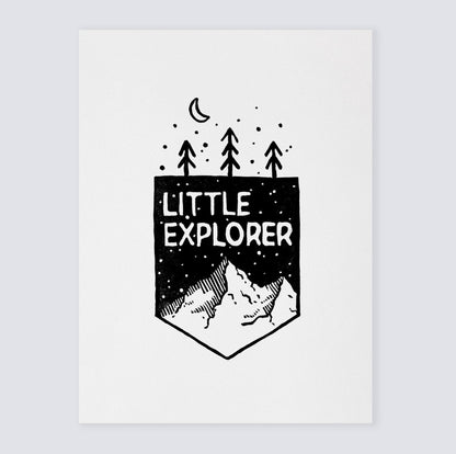 Little Explorer Art Print - Art Prints - Moon Rock Prints
