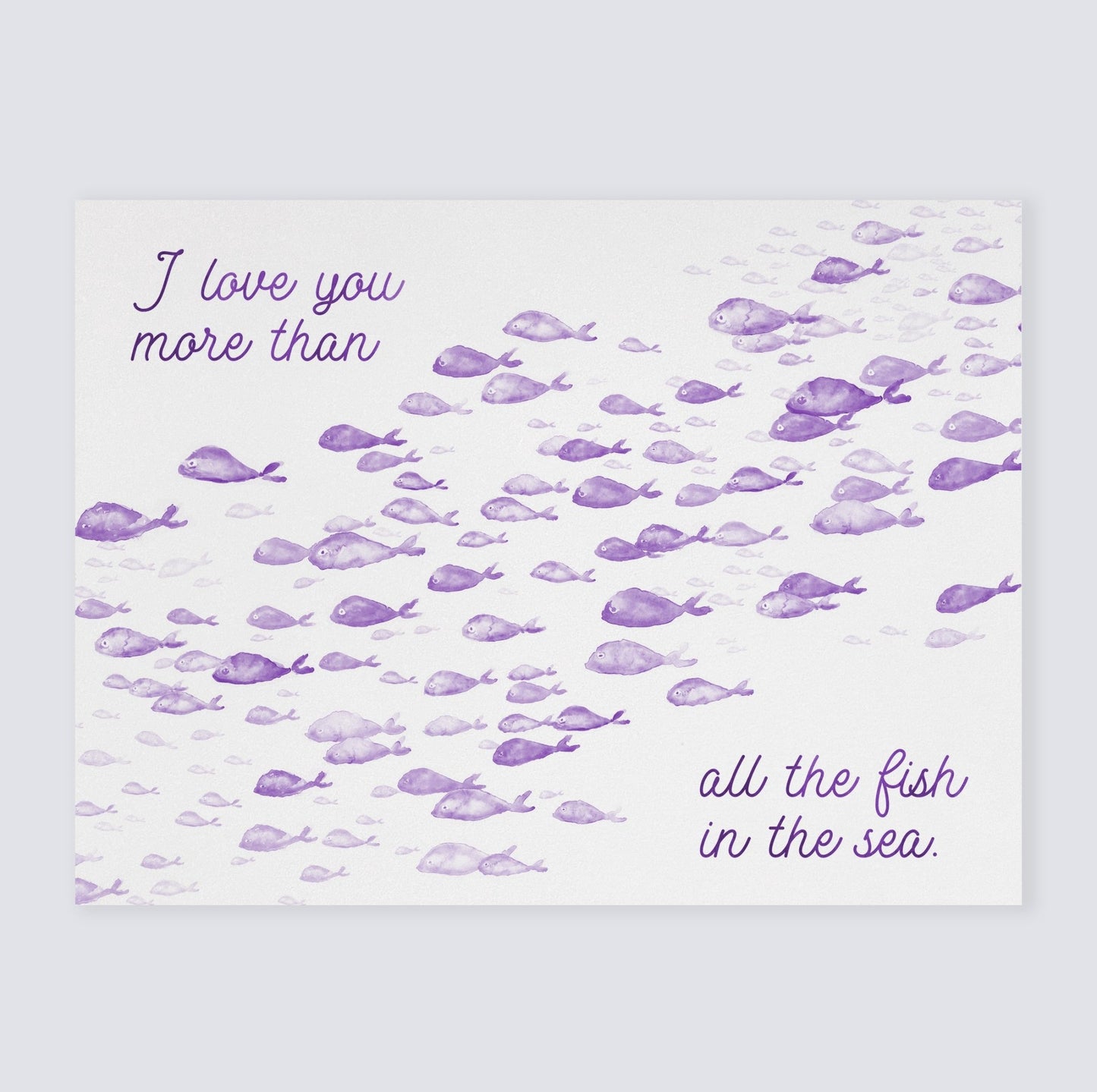 Love You More Than All The Fish in the Sea 1 Print - Art Prints - Moon Rock Prints