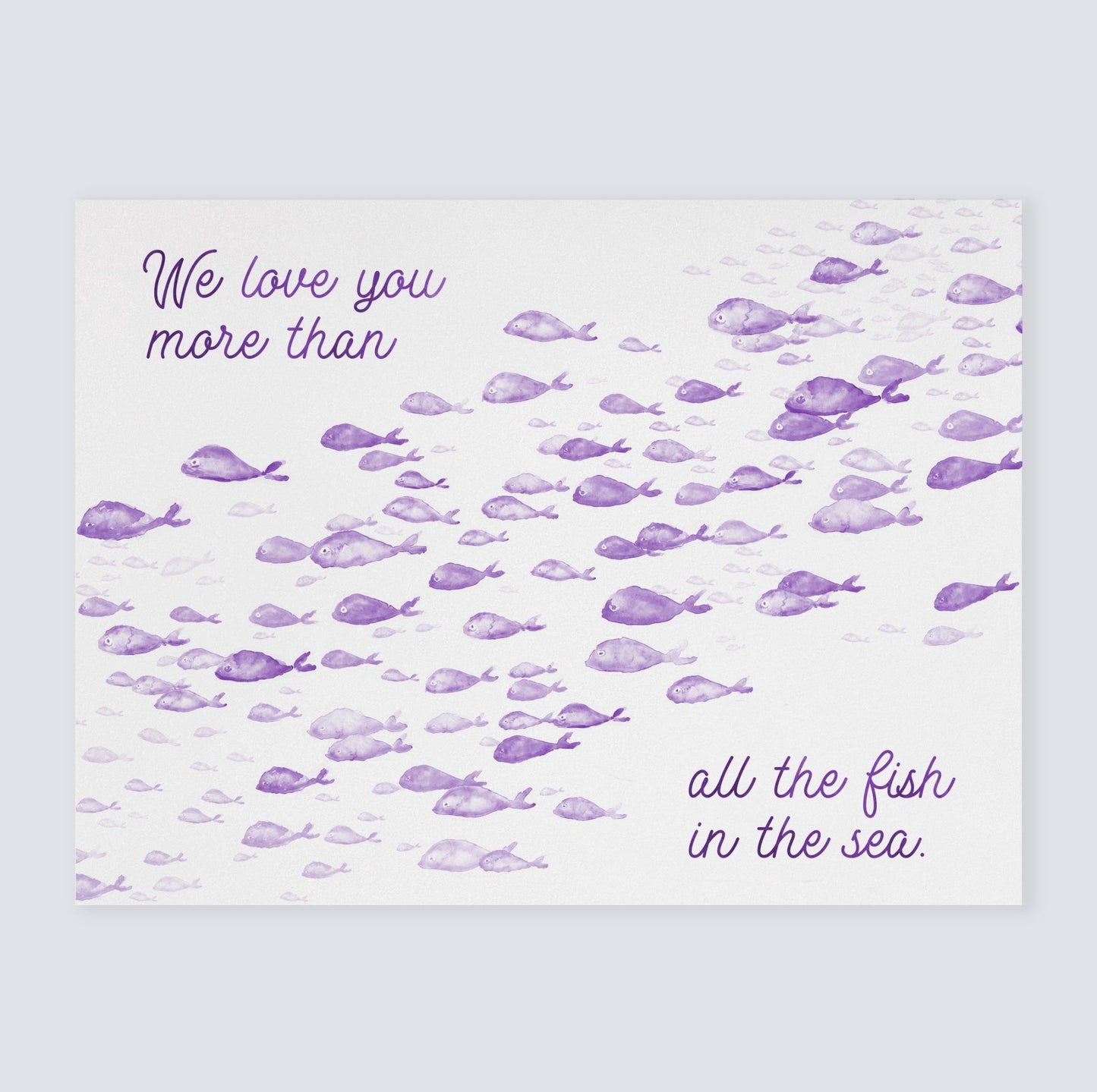 Love You More Than All The Fish in the Sea 1 Print - Art Prints - Moon Rock Prints