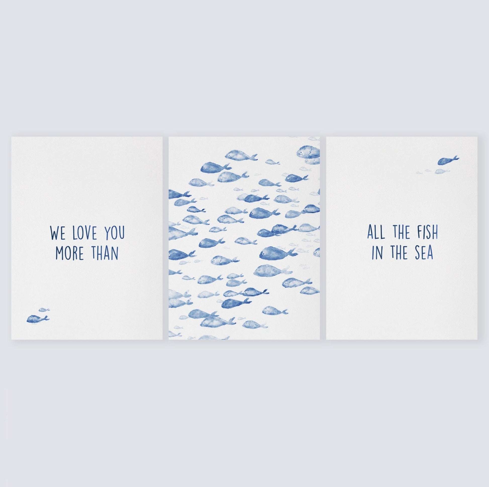 Love You More Than All The Fish in the Sea 3 Print - Art Prints - Moon Rock Prints
