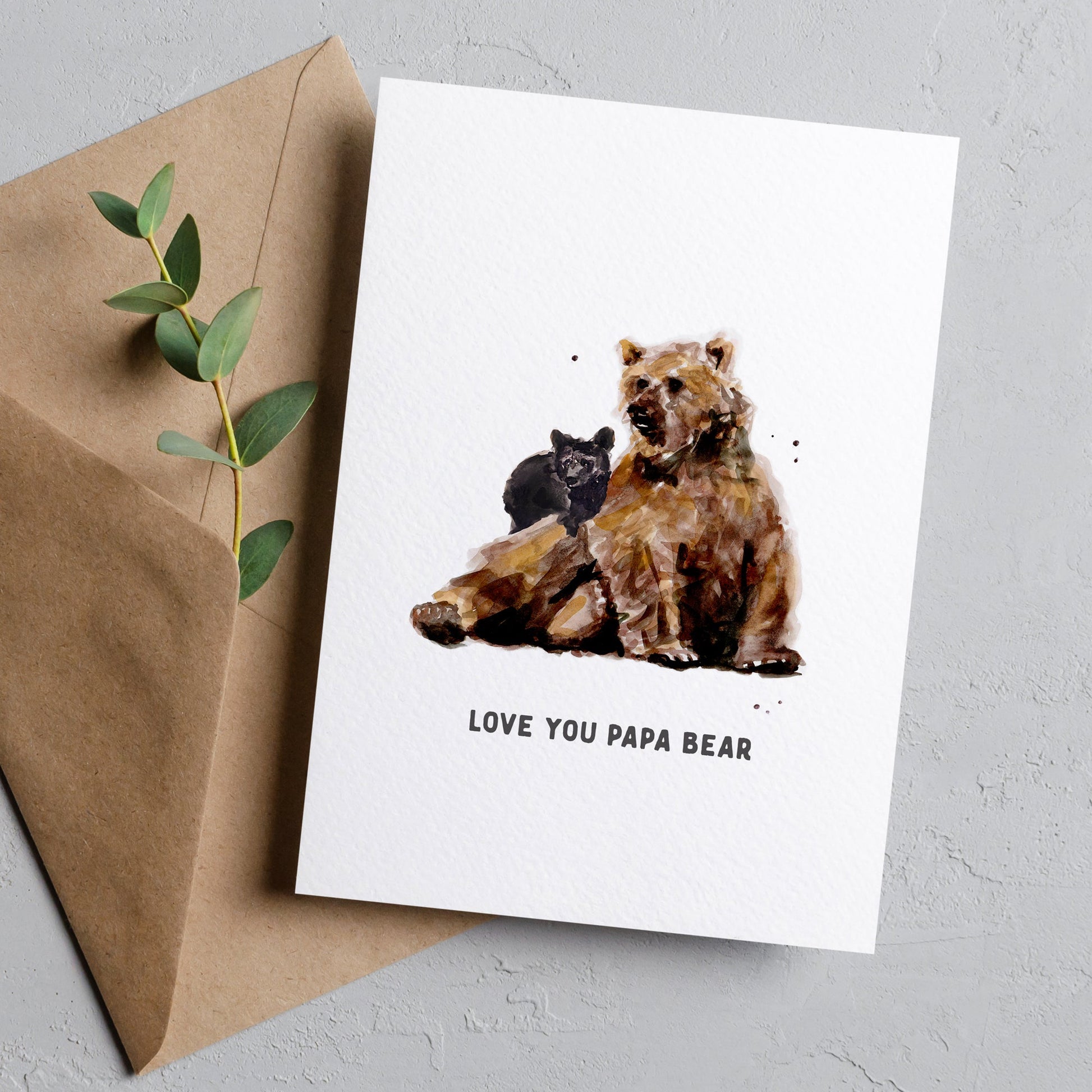 Papa Bear Card