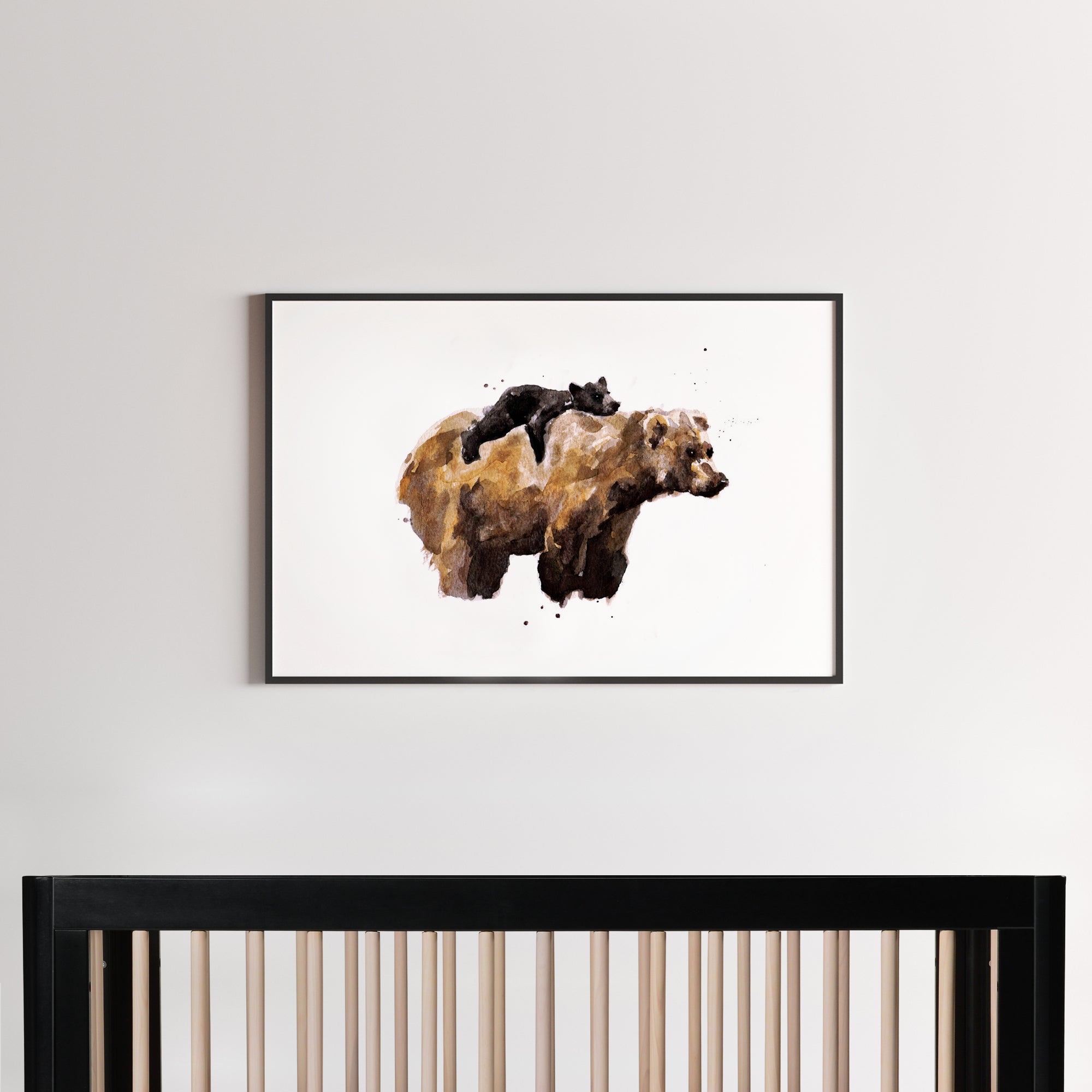 Bear shop nursery print