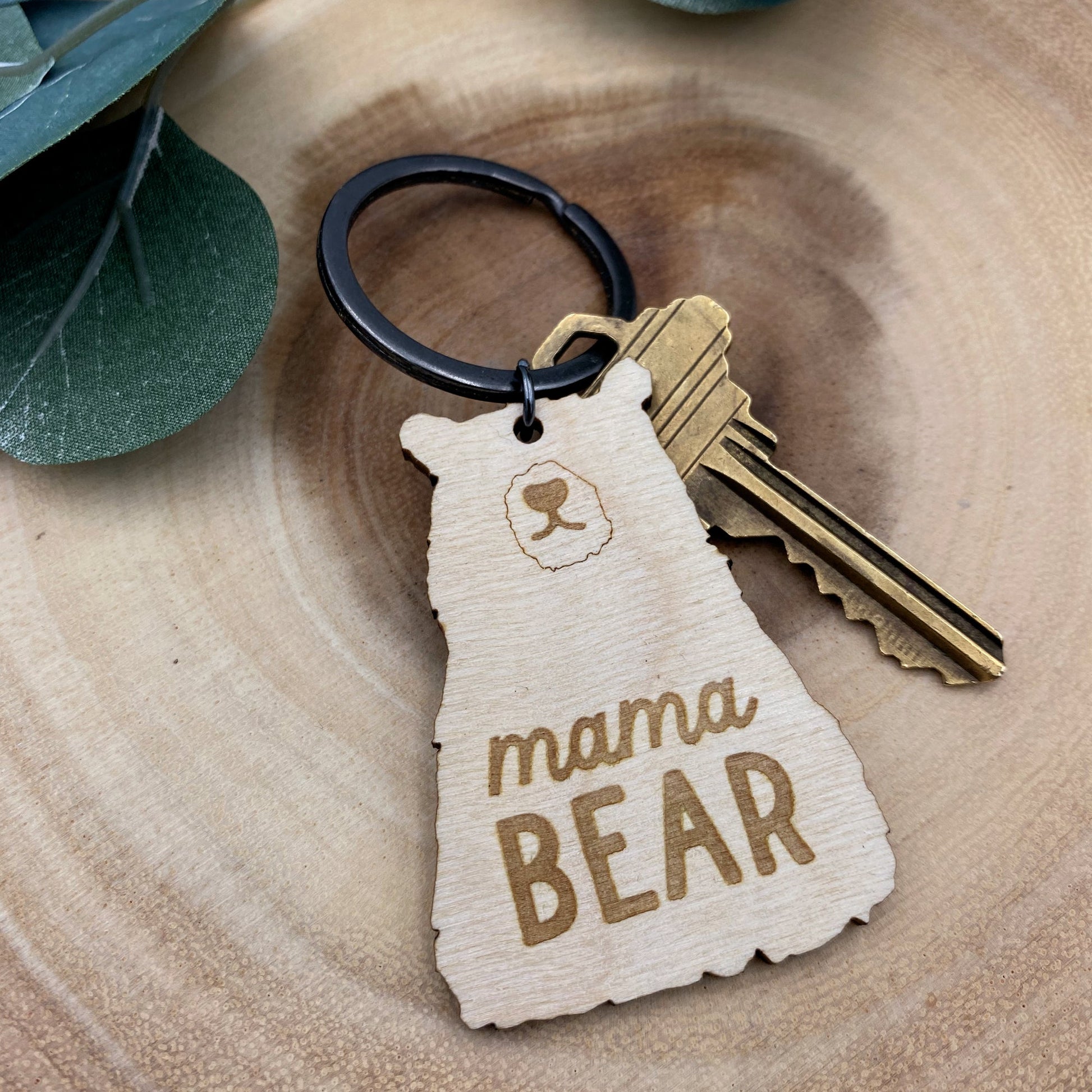 Mama Bear Personalized Keychain - Keychains - Moon Rock Prints