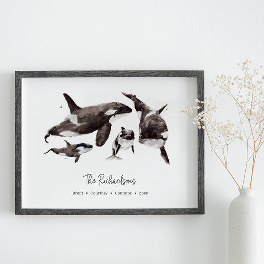 Bear Family Personalized Print that is a unique Personalized Gift for Mother's Day