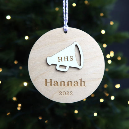 Personalized Cheerleader Ornament - Holiday Ornaments - Moon Rock Prints