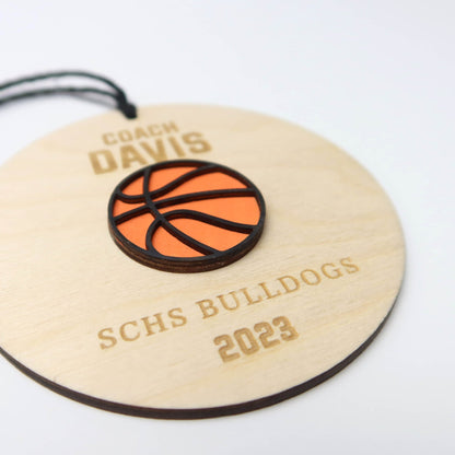Personalized Coach Ornament - Holiday Ornaments - Moon Rock Prints