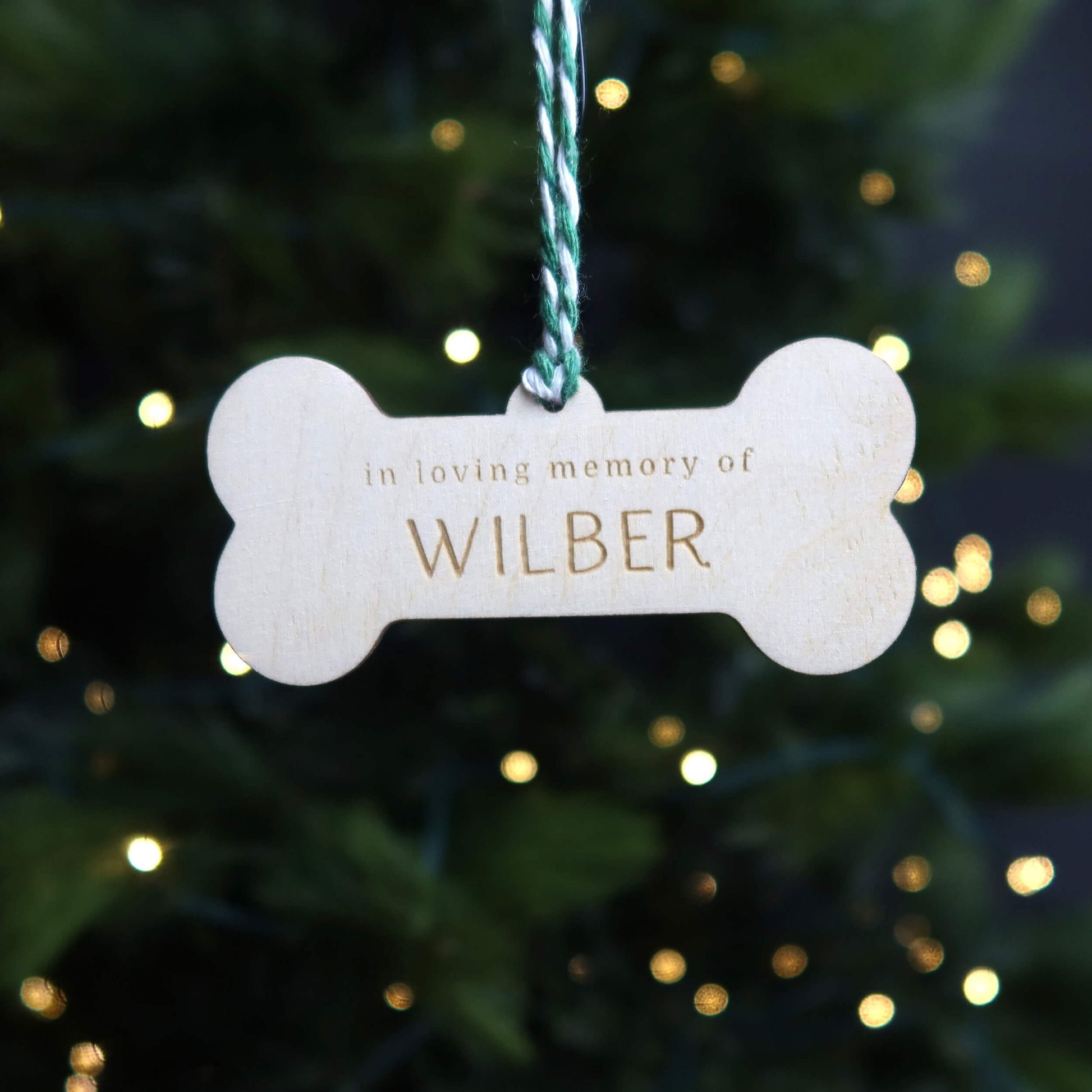 Personalized Dog Memorial Ornament - Holiday Ornaments - Moon Rock Prints
