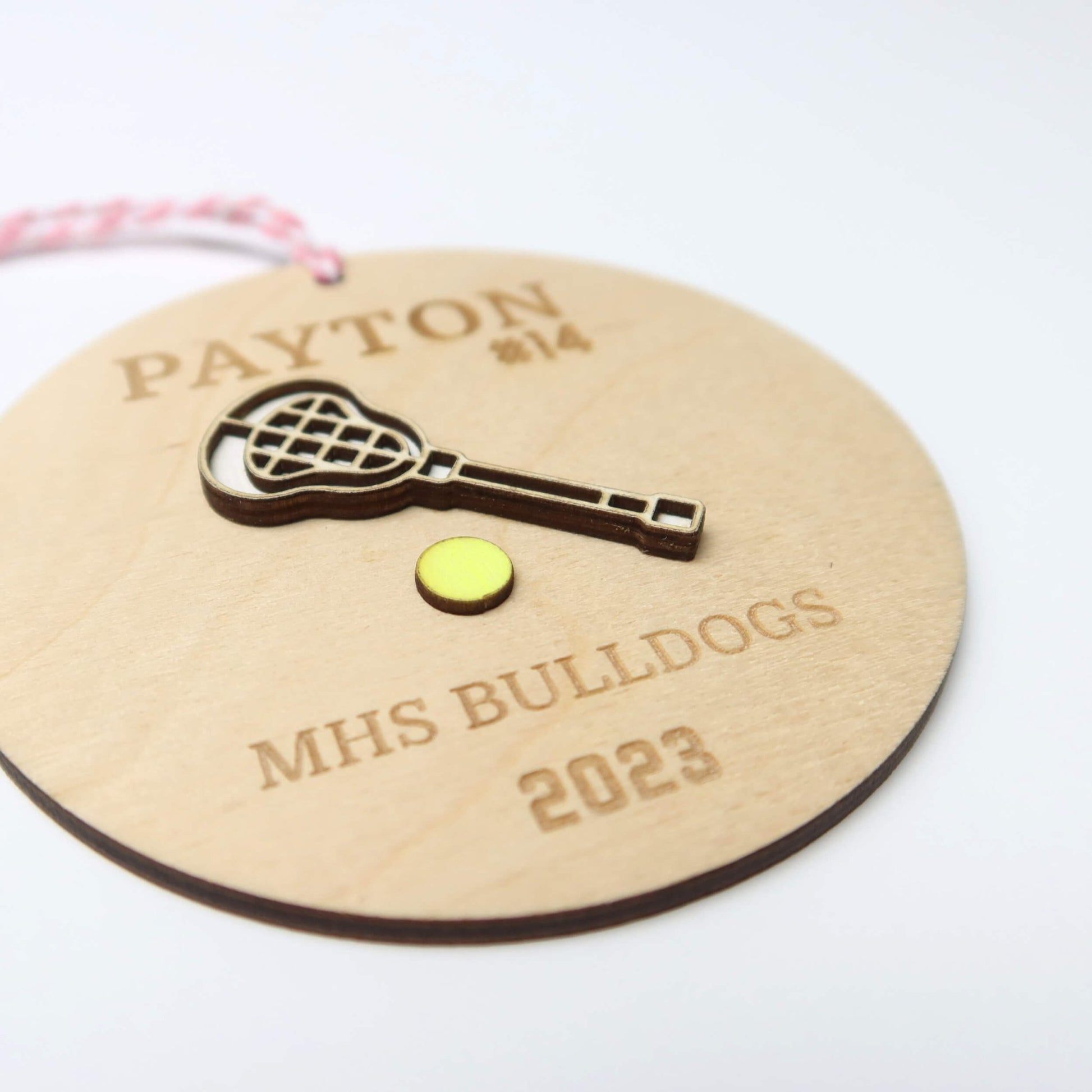 Personalized Lacrosse Ornament - Holiday Ornaments - Moon Rock Prints