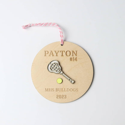 Personalized Lacrosse Ornament - Holiday Ornaments - Moon Rock Prints
