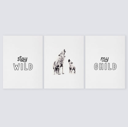 Stay Wild My Child Boho Nursery Art