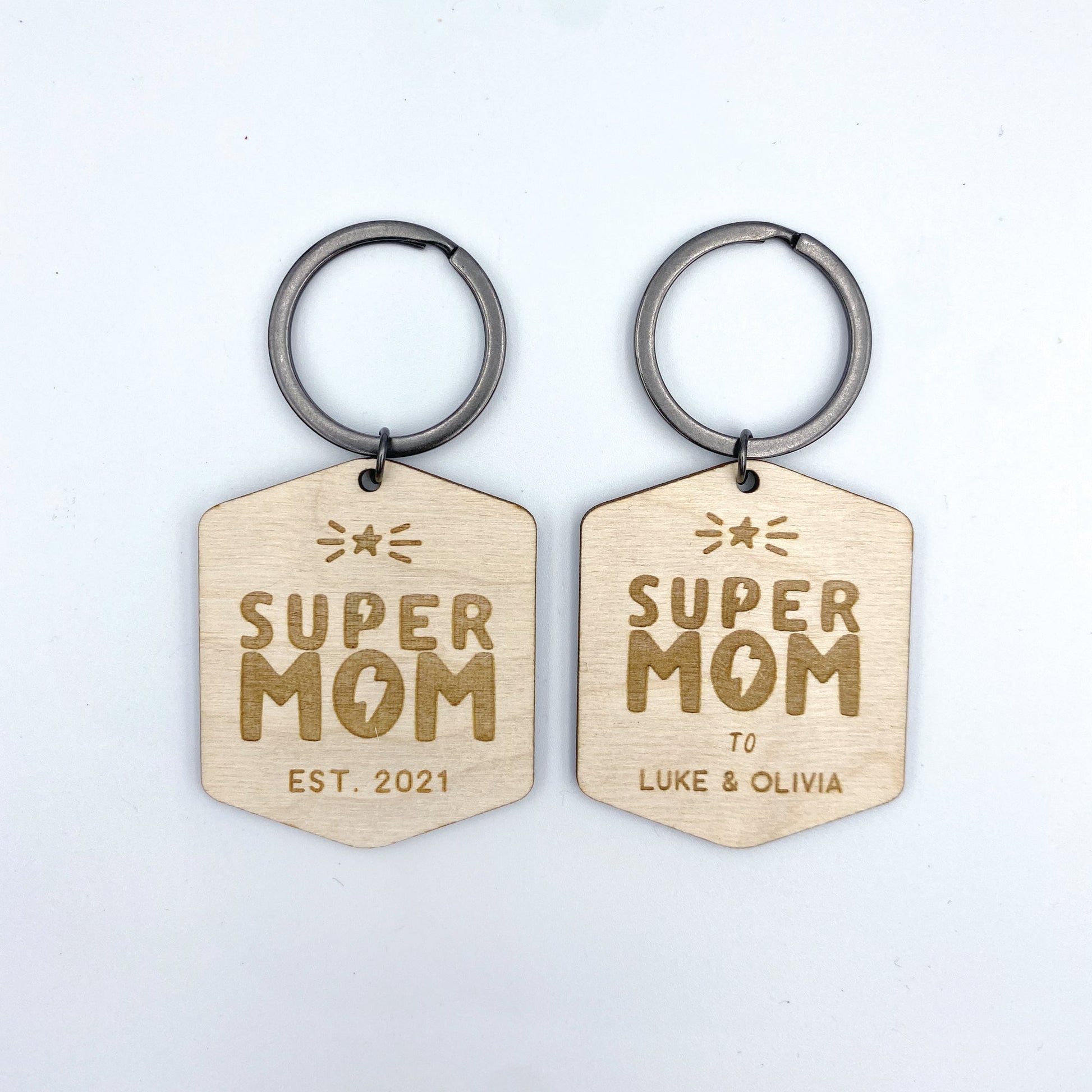 Boy Mom keychain