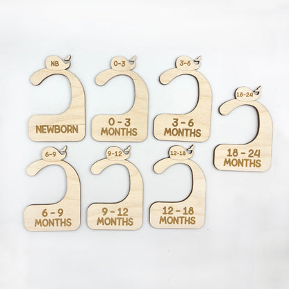 Baby Closet Dividers in Wood 